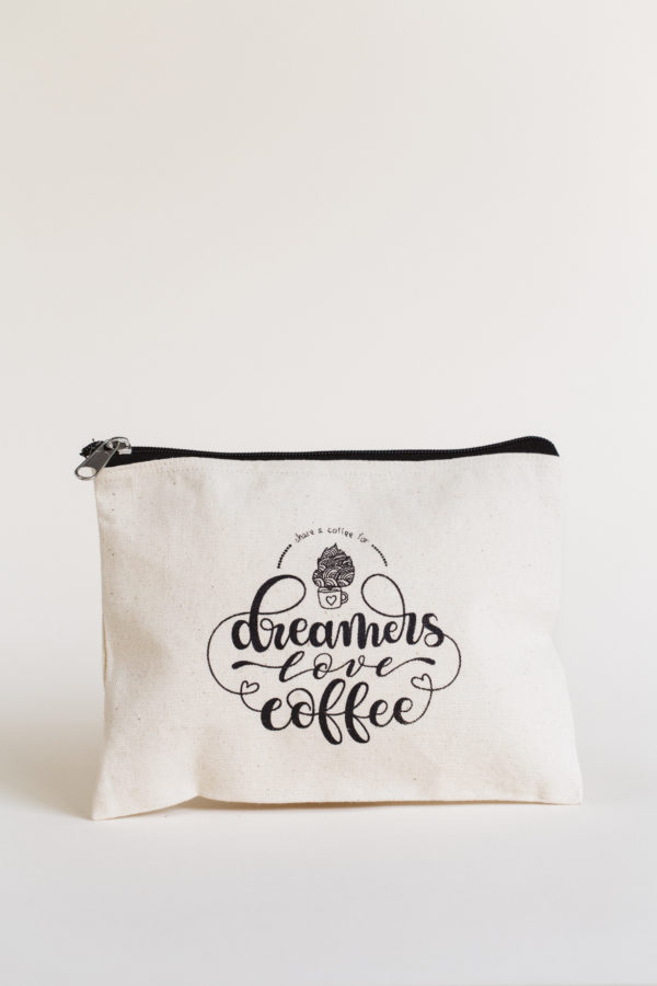 Neceser dreamers love coffee algodón cafe por un mundo mejor