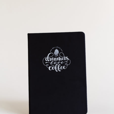 Cuaderno dreamers love coffee cafe por un mundo mejor
