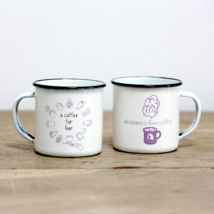 Pack Taza de Metal Her X Bb's Café Shareacoffeefor