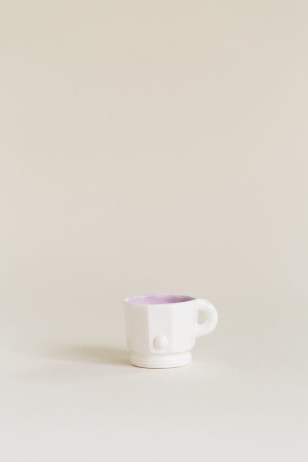 mini taza de cerámica, artesanal, hecha a mano, café por un mundo mejor
